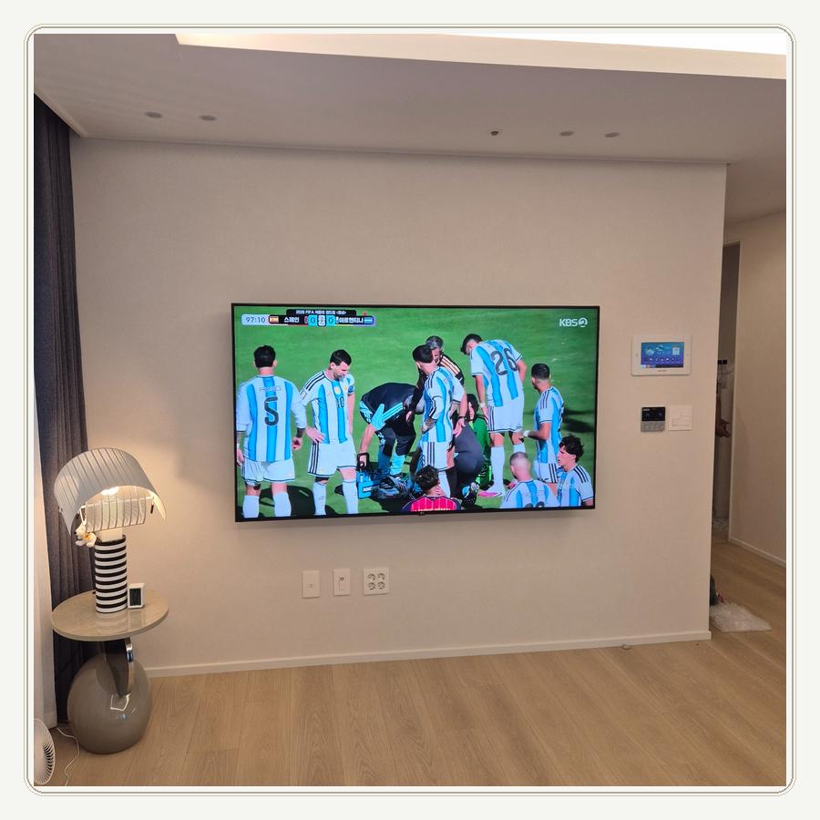 대형TV 벽걸이 설치 높이